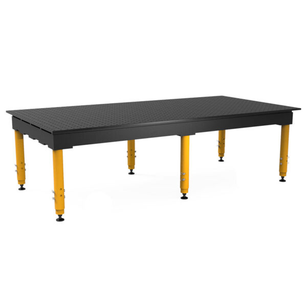 Nitrided 8 by 4 ft max table with adjustable legs