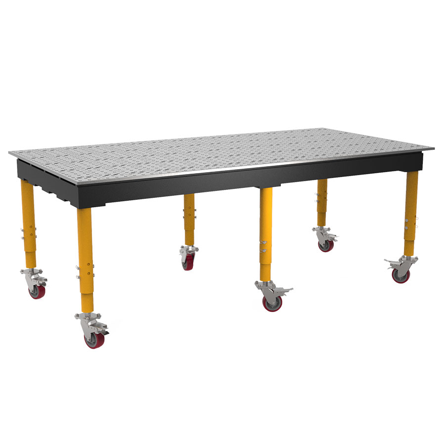 8 by 4 ft max table with casters